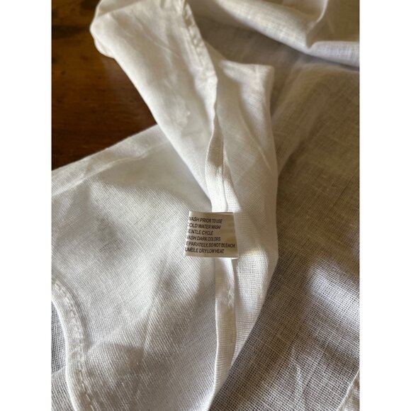 Embroidered Seasonal Linen Hand Towels Set Of 7 Featuring June-December Designs - Picture 3 of 12